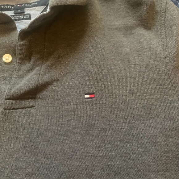 Tommy Hilfiger Men's Medium Gray Polo - Picture 2 of 4